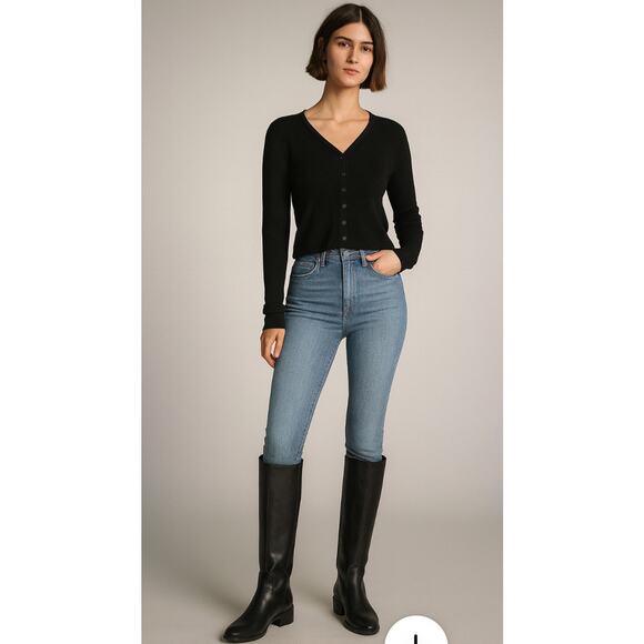 Womans‎ EVERLANE The Way-High Skinny Blue Jean Size 28 Organic Cotton - Picture 1 of 8